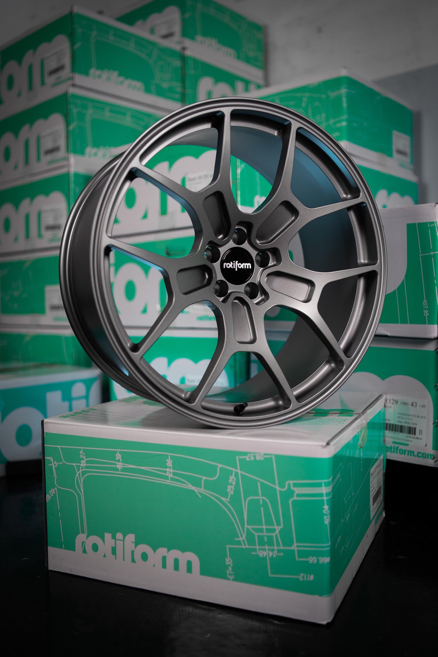 Rotiform FORGED MONO ZMO 22X10.5 +23 GUNMETAL Felge