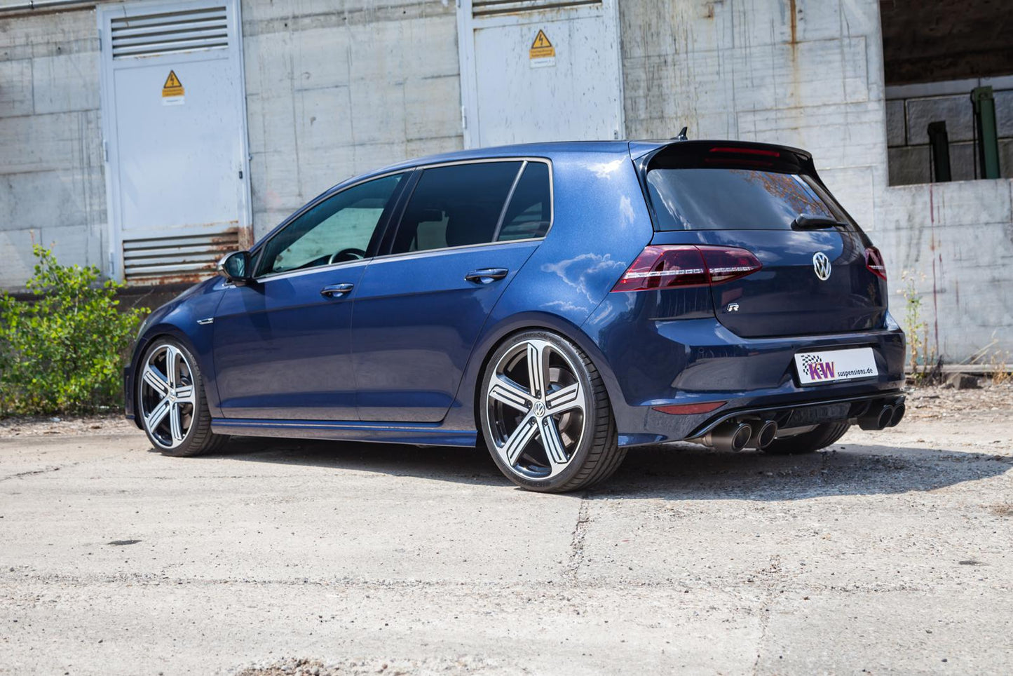 KW Gewindefahrwerk V1 inox (inkl. Stilllegung f. elektr. Dämpfer) VW Golf 7R