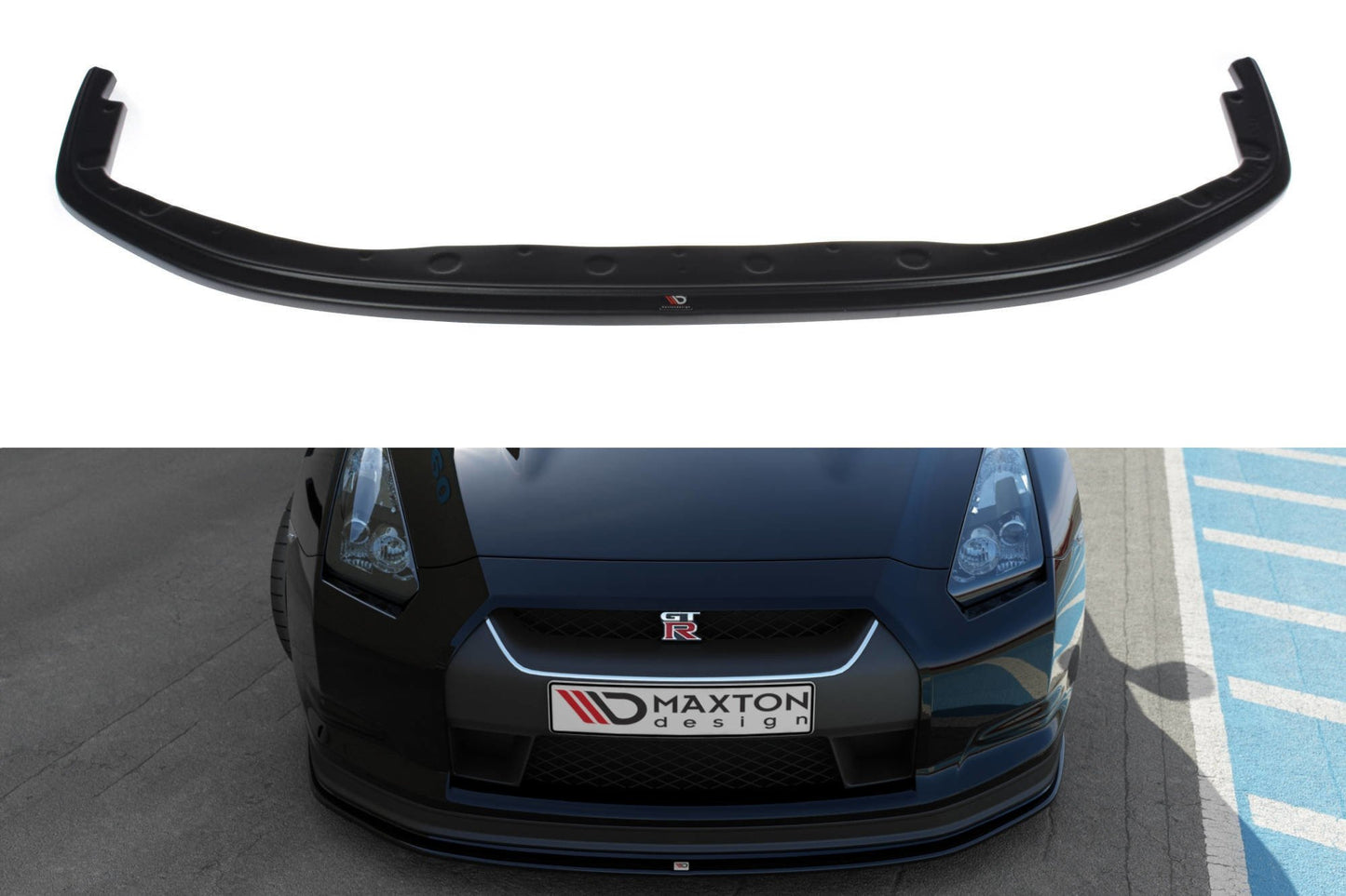 Maxton Design SPLITTER / FRONTANSATZ V.2 NISSAN GT-R VOR FACELIFT