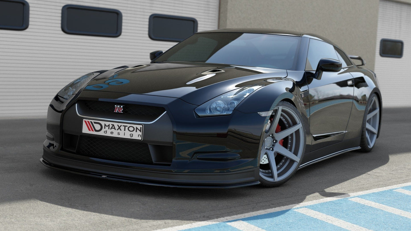 Maxton Design SPLITTER / FRONTANSATZ V.2 NISSAN GT-R VOR FACELIFT