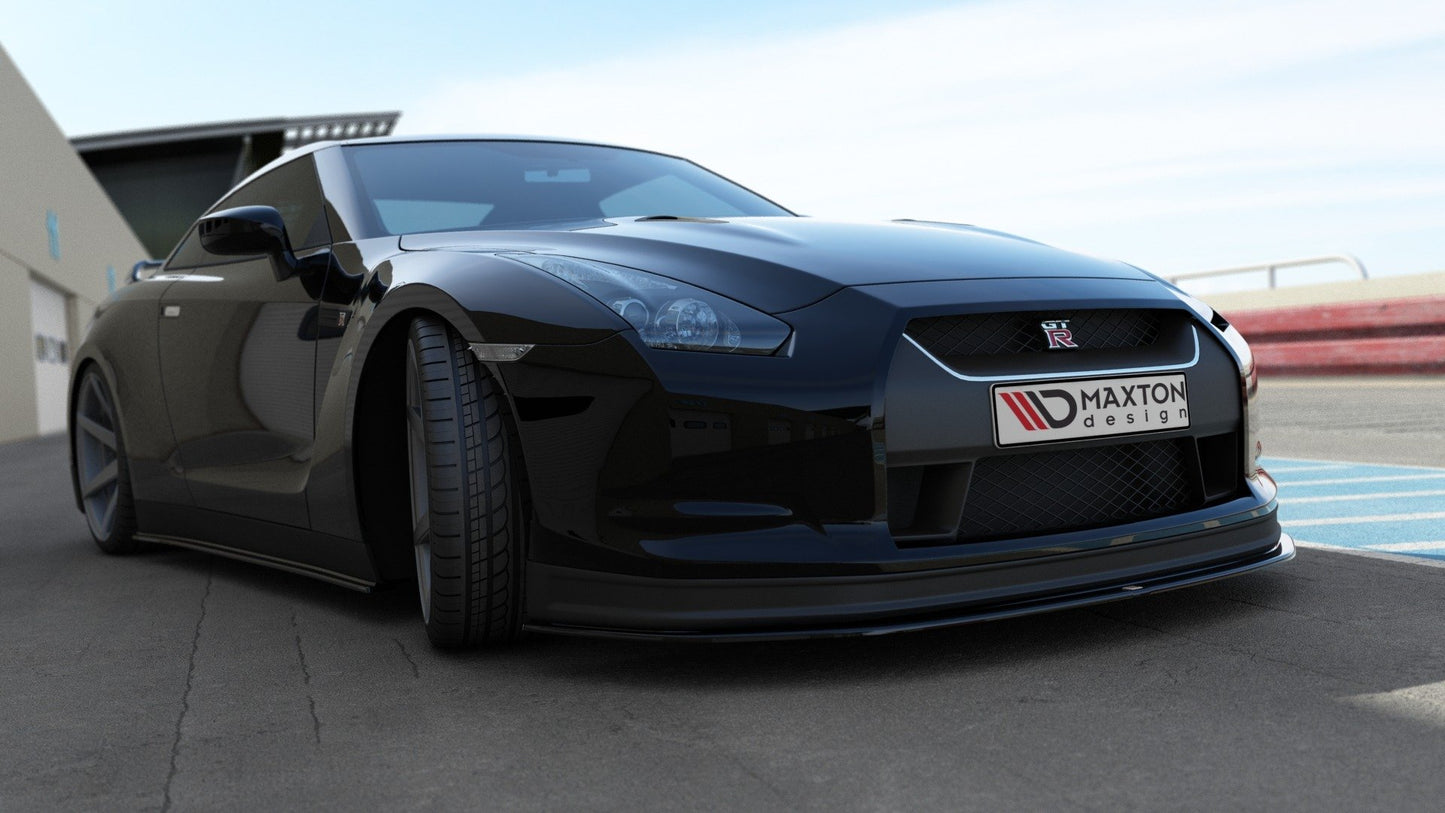 Maxton Design SPLITTER / FRONTANSATZ V.2 NISSAN GT-R VOR FACELIFT