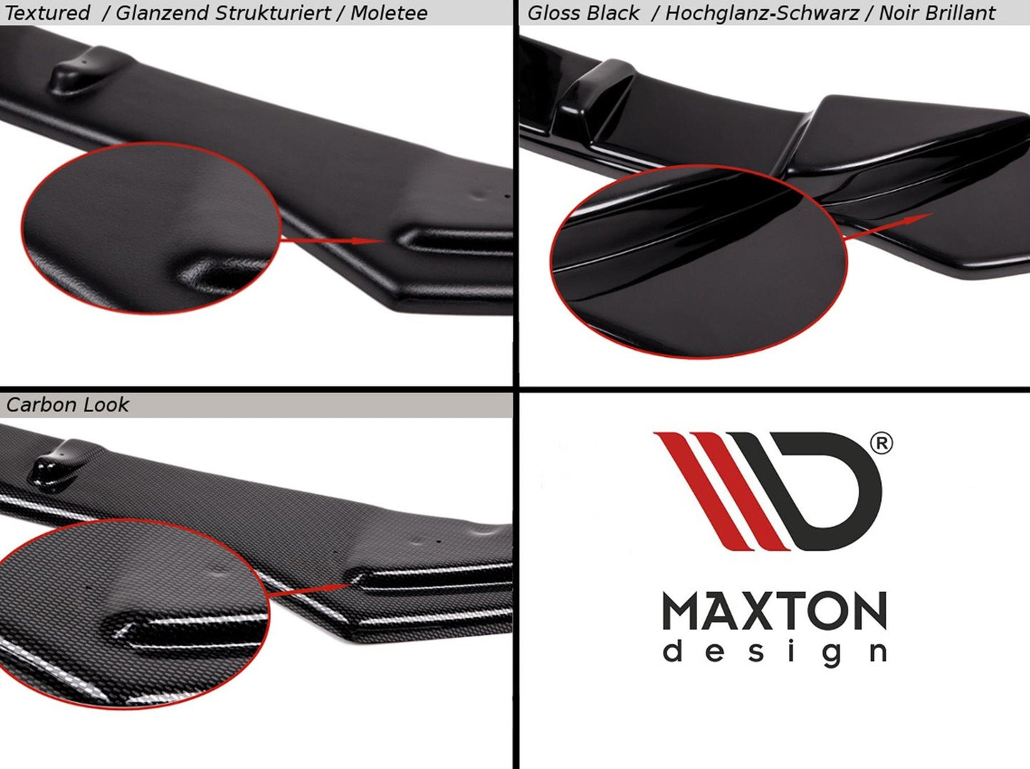 Maxton Design Frontlippe SPLITTER / FRONTANSATZ V.2 TOYOTA SUPRA MK5 *DTC Gutachten*